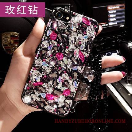 Huawei Mate 8 Futerał Rhinestone Klejnoty Tendencja Wiszące Ozdoby Etui All Inclusive Czarny