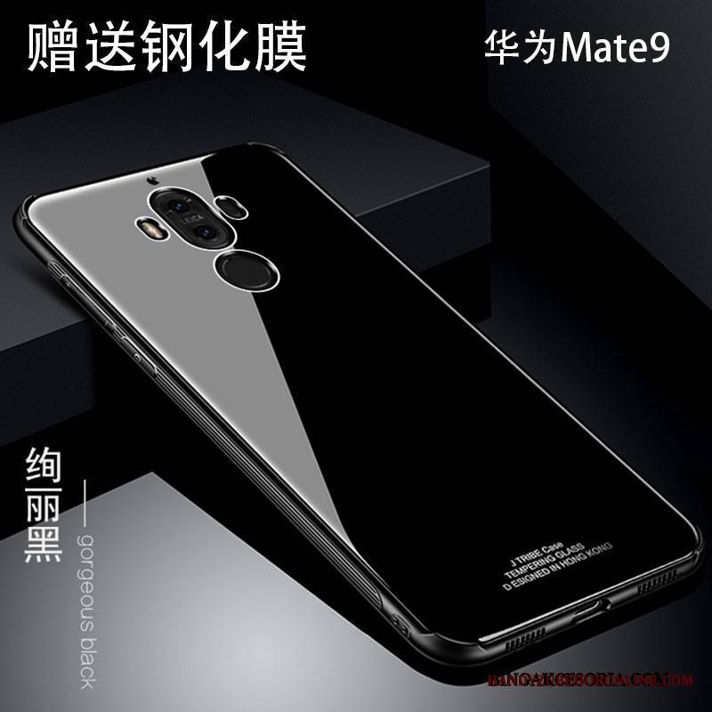 Huawei Mate 9 Futerał Czarny Anti-fall Kreatywne Etui Metal Tendencja Osobowość