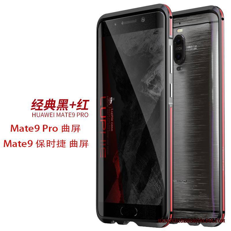 Huawei Mate 9 Pro Granica Futerał Etui Etui Na Telefon Srebro Ochraniacz Metal