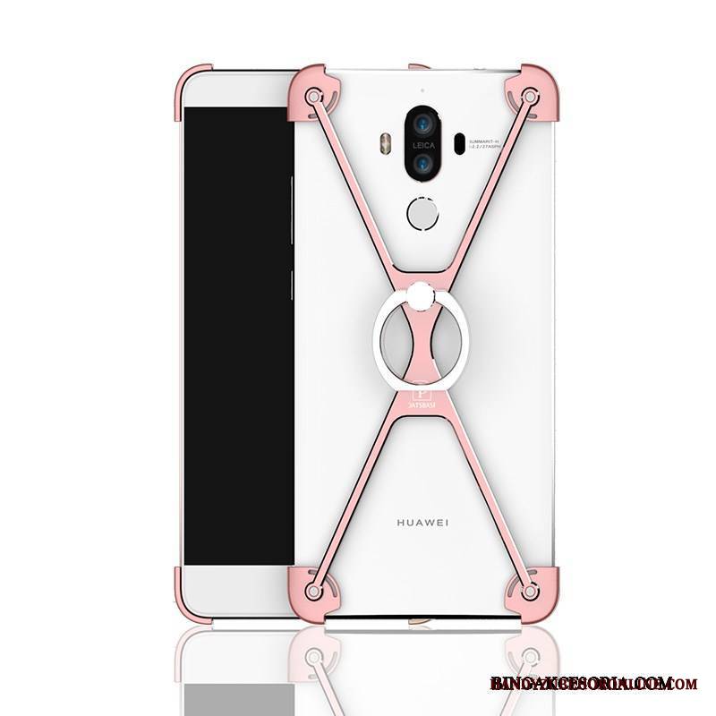 Huawei Mate 9 Ring Szary Anti-fall Futerał Metal Etui Na Telefon Granica