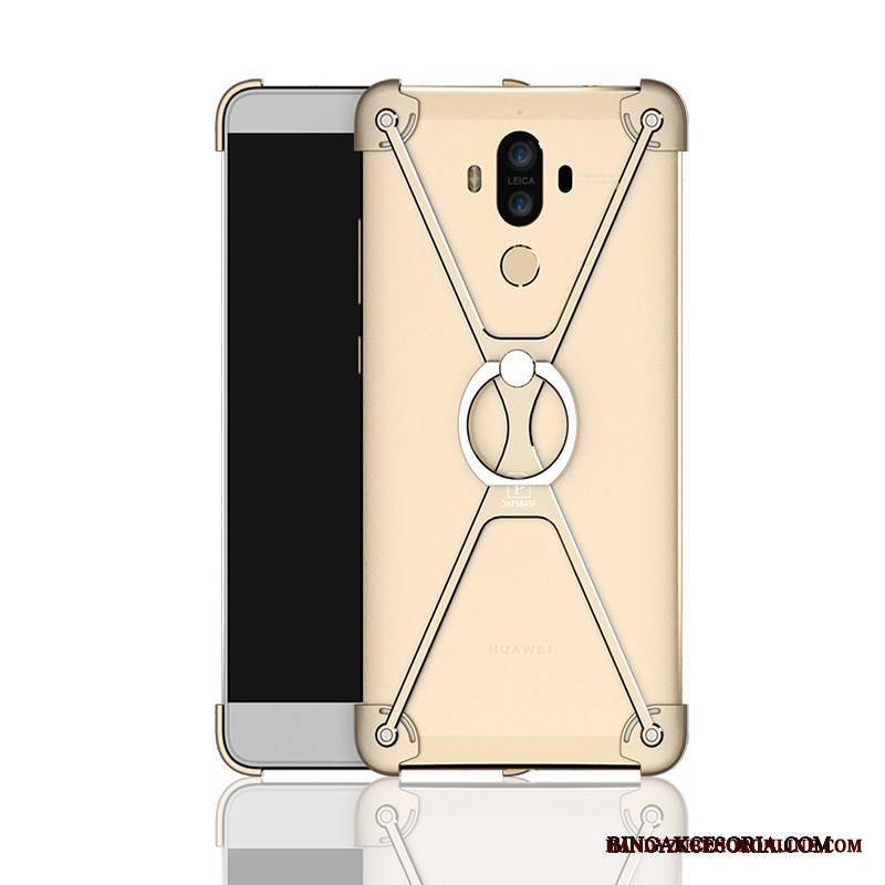 Huawei Mate 9 Ring Szary Anti-fall Futerał Metal Etui Na Telefon Granica