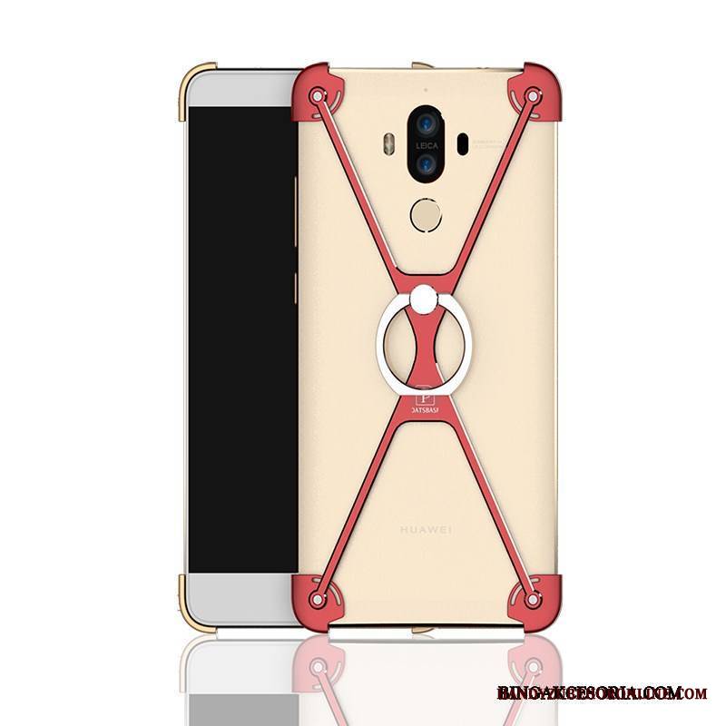 Huawei Mate 9 Ring Szary Anti-fall Futerał Metal Etui Na Telefon Granica