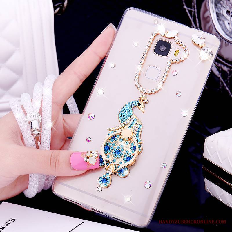 Huawei Mate S Futerał Silikonowe Anti-fall Ochraniacz Miękki Rhinestone Etui Tendencja