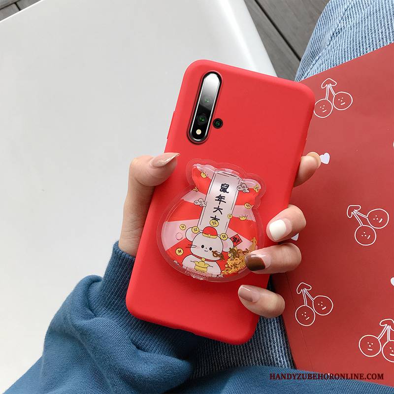 Huawei Nova 5t Futerał Zakochani Etui Kreskówka Czerwony Silikonowe Etui Na Telefon Anti-fall