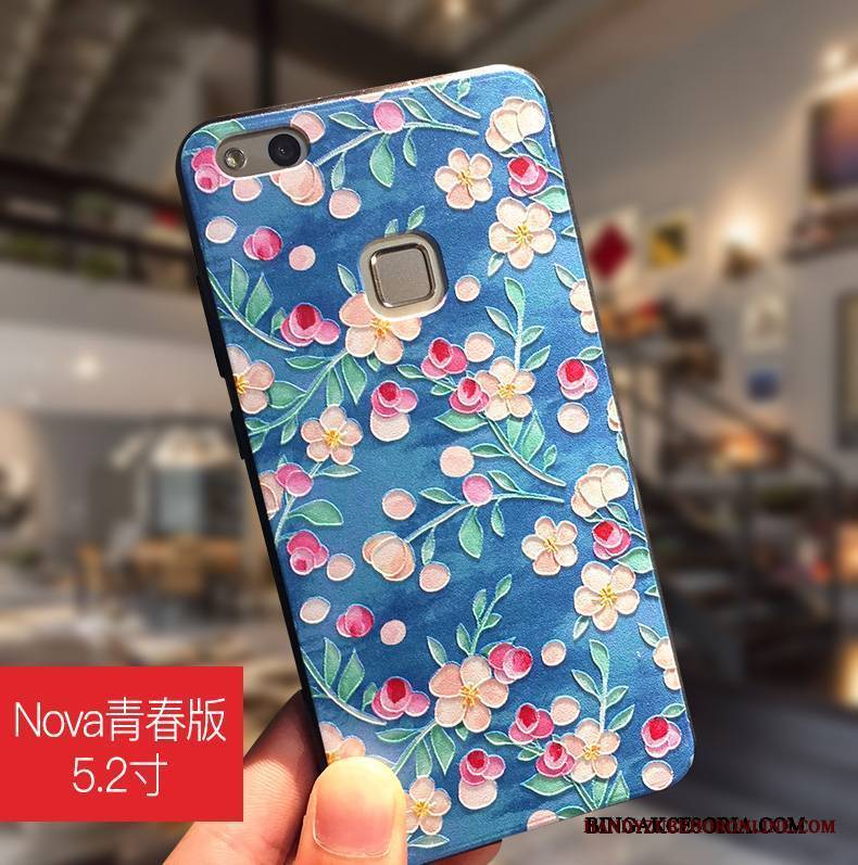 Huawei Nova Futerał Silikonowe Czarny Kreatywne Tendencja Anti-fall Wiszące Ozdoby Etui