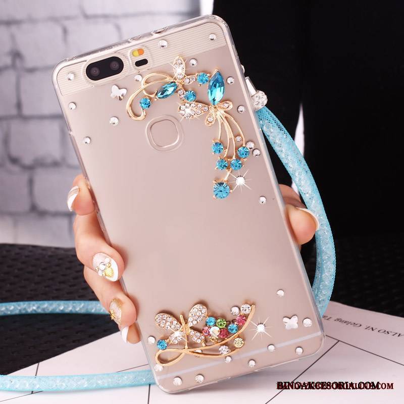 Huawei Nova Rhinestone Wiszące Ozdoby Etui Etui Na Telefon Futerał Telefon Komórkowy Ochraniacz