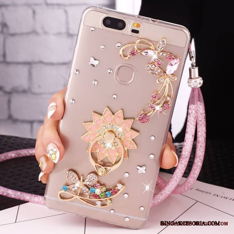 Huawei Nova Rhinestone Wiszące Ozdoby Etui Etui Na Telefon Futerał Telefon Komórkowy Ochraniacz