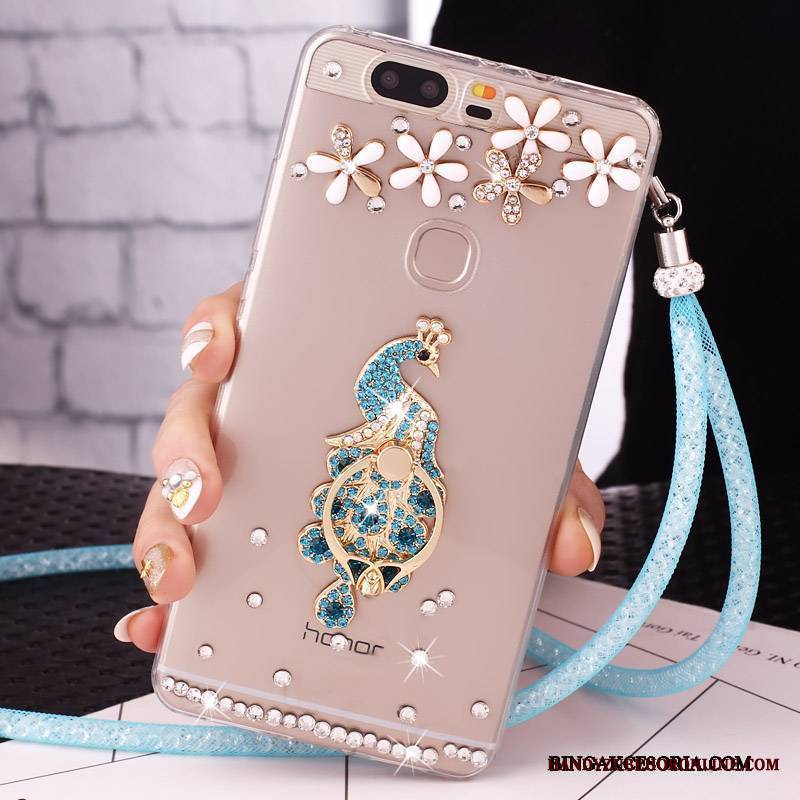 Huawei Nova Rhinestone Wiszące Ozdoby Etui Etui Na Telefon Futerał Telefon Komórkowy Ochraniacz