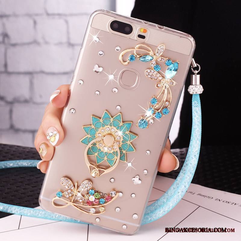 Huawei Nova Rhinestone Wiszące Ozdoby Etui Etui Na Telefon Futerał Telefon Komórkowy Ochraniacz