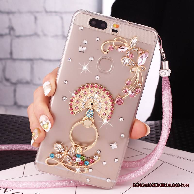 Huawei Nova Rhinestone Wiszące Ozdoby Etui Etui Na Telefon Futerał Telefon Komórkowy Ochraniacz