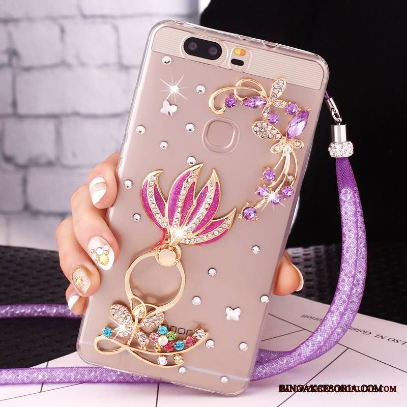 Huawei Nova Rhinestone Wiszące Ozdoby Etui Etui Na Telefon Futerał Telefon Komórkowy Ochraniacz