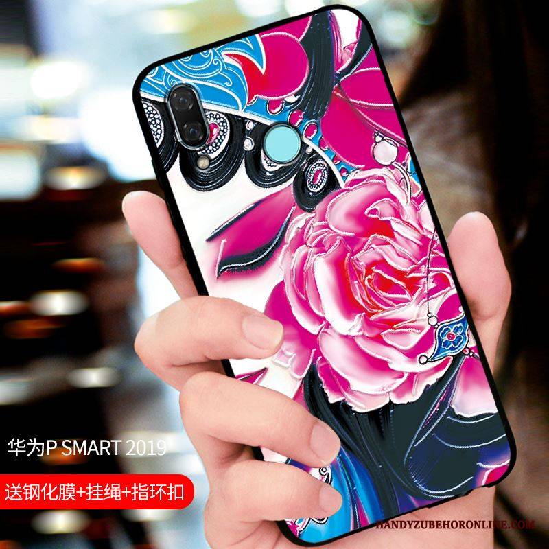 Huawei P Smart 2019 Futerał All Inclusive Nubuku Etui Dostosowane Niebieski Ochraniacz Etui Na Telefon