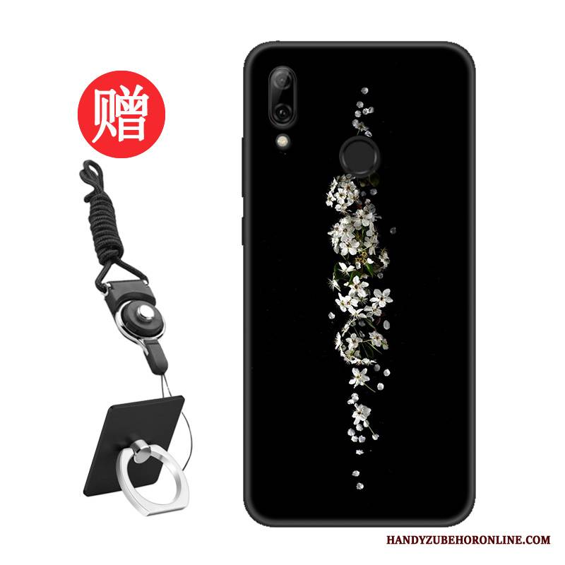 Huawei P Smart 2019 Futerał Dostosowane Moda Tendencja Etui Wzór Nubuku Czarny