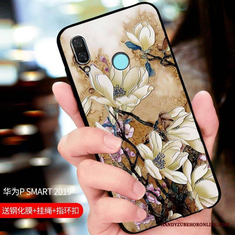 Huawei P Smart 2019 Futerał Etui Na Telefon Nubuku All Inclusive Czarny Dostosowane Ochraniacz