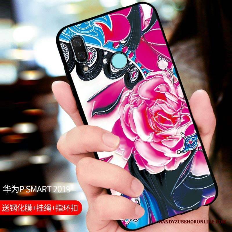 Huawei P Smart 2019 Futerał Etui Na Telefon Nubuku All Inclusive Czarny Dostosowane Ochraniacz