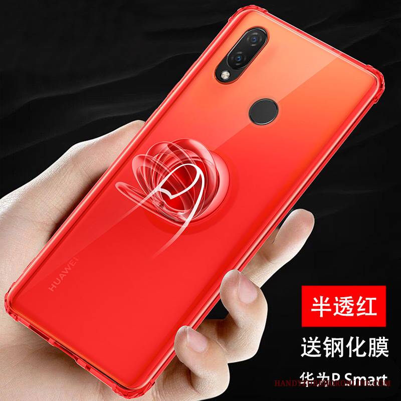 Huawei P Smart+ 2019 Futerał Niebieski All Inclusive Ring Tendencja Silikonowe Przezroczysty Etui Na Telefon