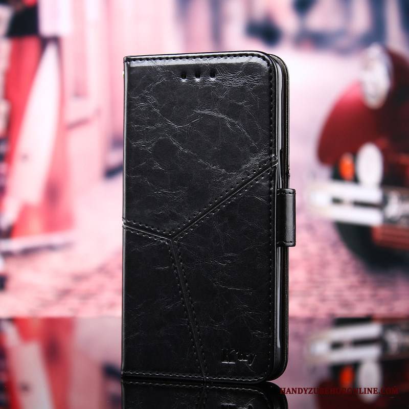 Huawei P Smart 2019 Moda Wspornik Etui Na Telefon Klamra Skórzany Futerał Czerwony