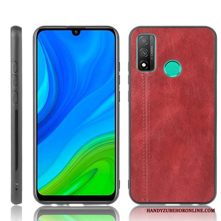 Huawei P Smart 2020 Etui Trudno Tendencja All Inclusive Czarny Skóra Futerał