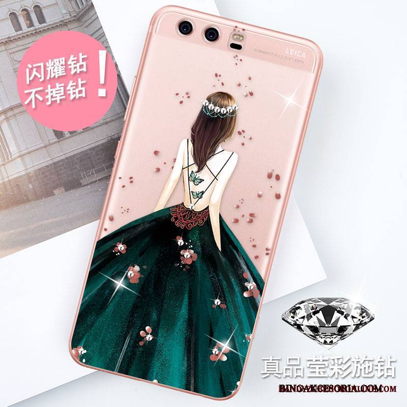 Huawei P10 Futerał Etui Na Telefon Tendencja All Inclusive Ochraniacz Rhinestone Nowy Silikonowe