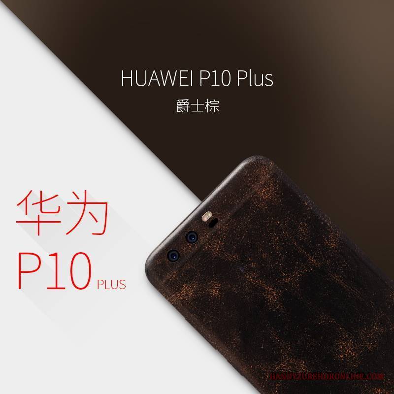 Huawei P10 Plus Czerwony Cienkie Filmy Ochraniacz Etui Na Telefon Skórzany Futerał