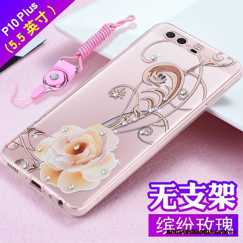 Huawei P10 Plus Futerał Anti-fall Relief Rhinestone Ochraniacz Tendencja All Inclusive Silikonowe