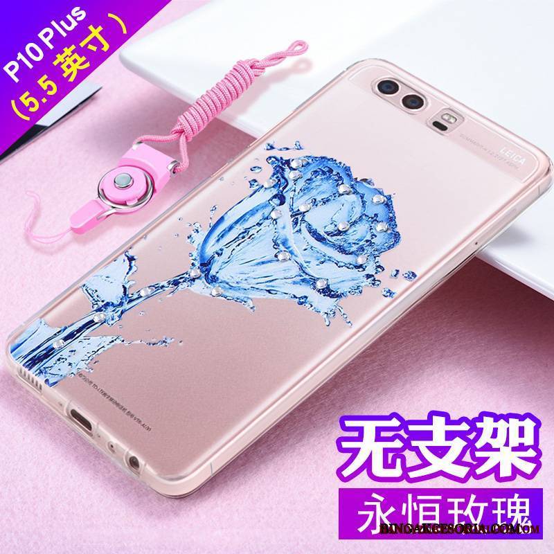 Huawei P10 Plus Futerał Anti-fall Relief Rhinestone Ochraniacz Tendencja All Inclusive Silikonowe