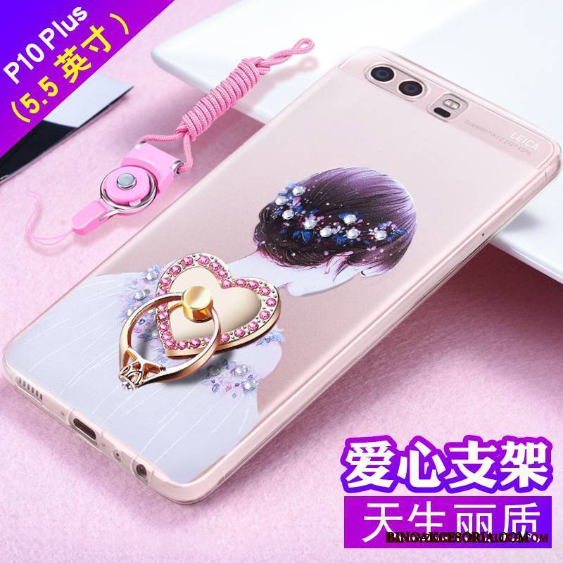 Huawei P10 Plus Futerał Anti-fall Relief Rhinestone Ochraniacz Tendencja All Inclusive Silikonowe