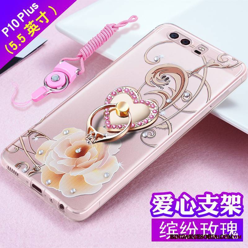 Huawei P10 Plus Futerał Anti-fall Relief Rhinestone Ochraniacz Tendencja All Inclusive Silikonowe