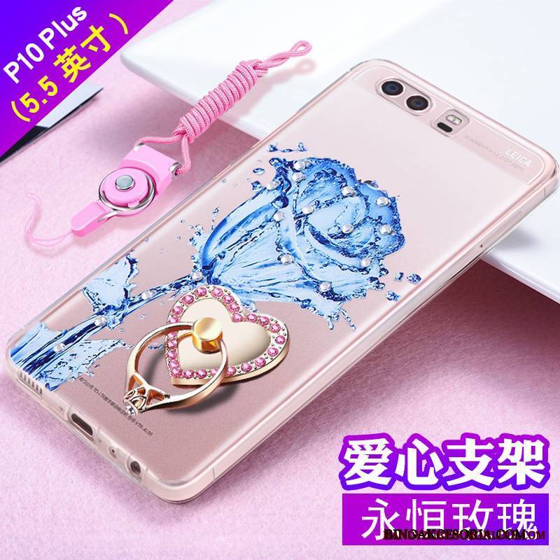 Huawei P10 Plus Futerał Anti-fall Relief Rhinestone Ochraniacz Tendencja All Inclusive Silikonowe