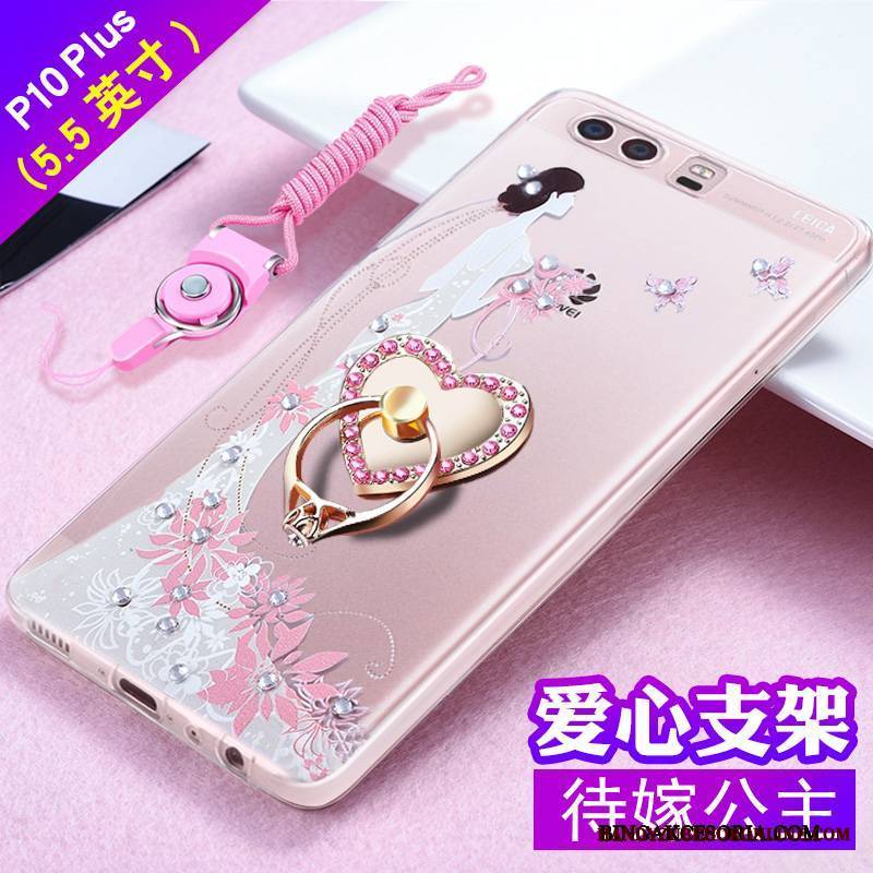 Huawei P10 Plus Futerał Anti-fall Relief Rhinestone Ochraniacz Tendencja All Inclusive Silikonowe