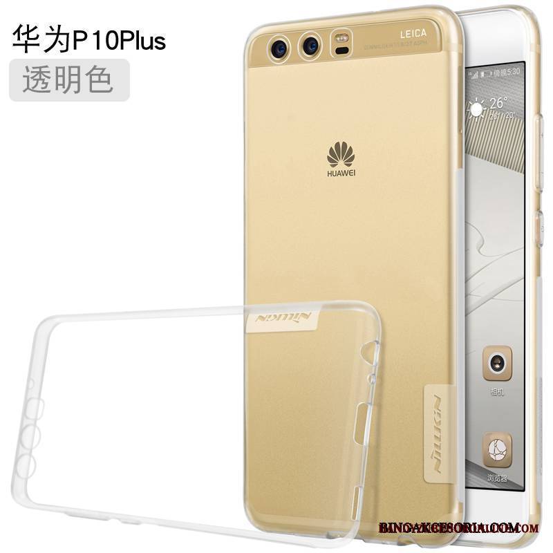 Huawei P10 Plus Futerał Etui Cienkie Telefon Komórkowy Etui Na Telefon Złoto Ochraniacz Silikonowe