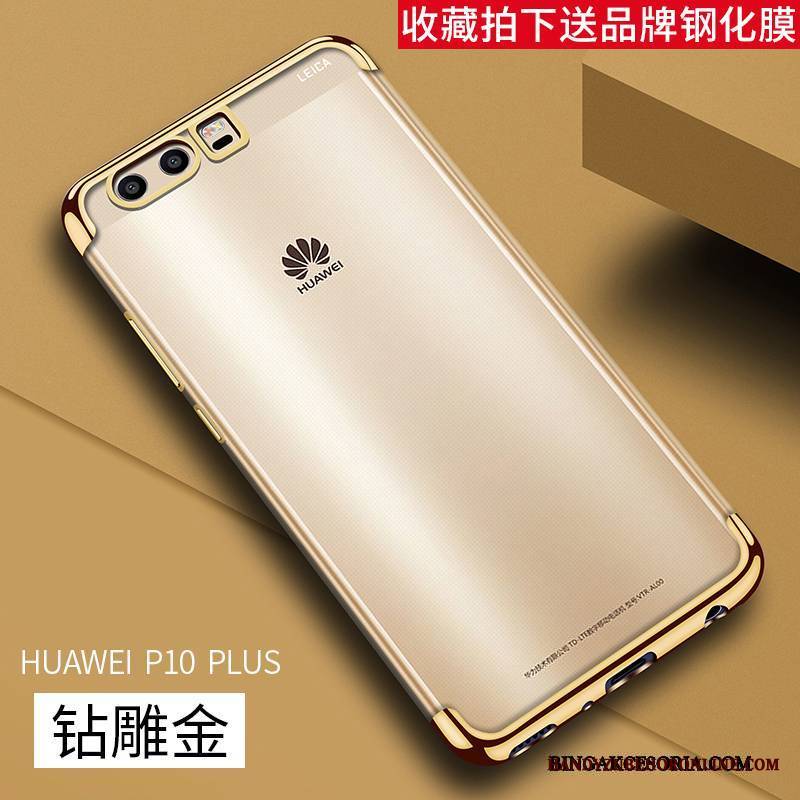 Huawei P10 Plus Futerał Kreatywne Anti-fall Etui Na Telefon Różowe Ochraniacz Silikonowe Cienkie