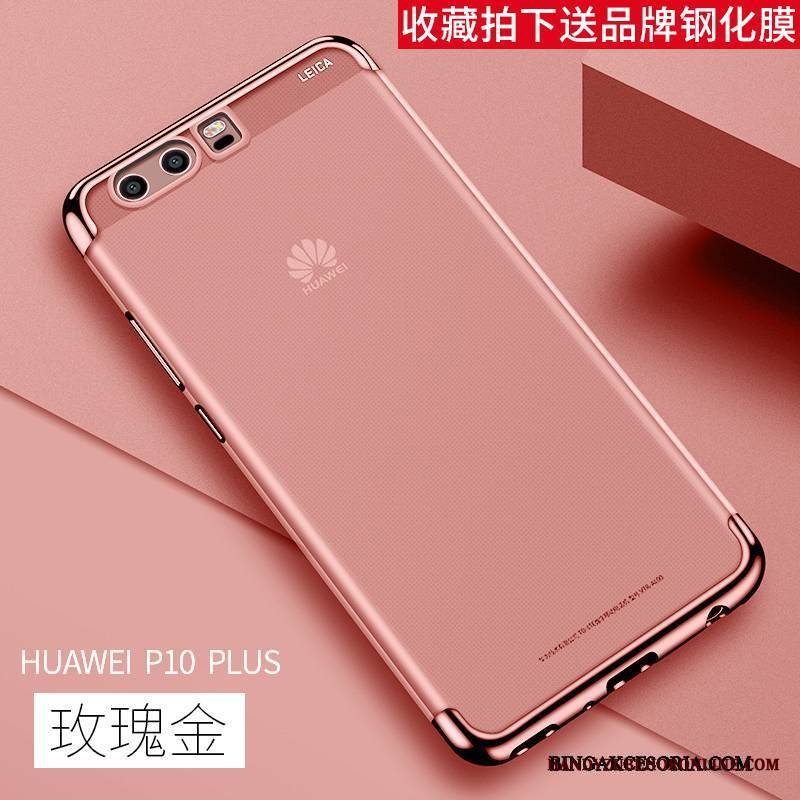 Huawei P10 Plus Futerał Kreatywne Anti-fall Etui Na Telefon Różowe Ochraniacz Silikonowe Cienkie