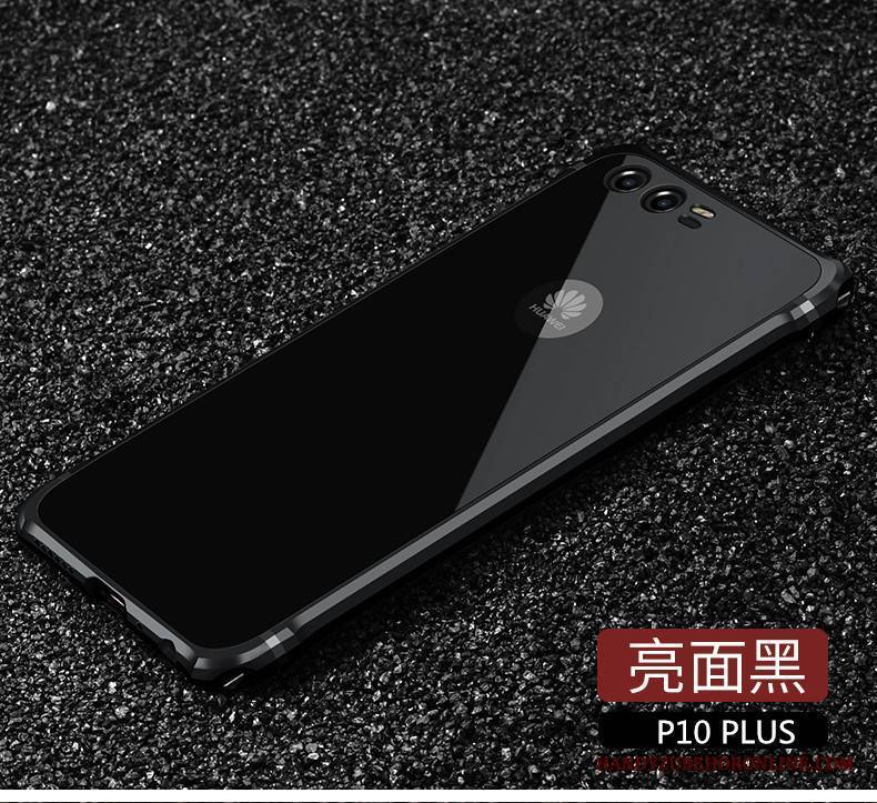 Huawei P10 Plus Futerał Metal Etui Na Telefon Proste Cienkie Granica Czerwony Tendencja