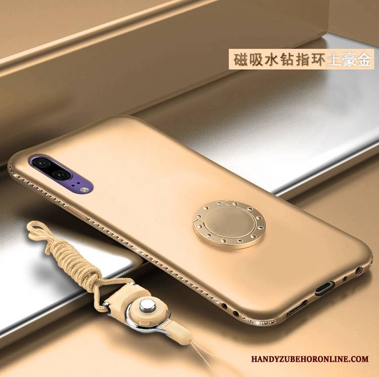 Huawei P20 Futerał Magnetyzm Etui Osobowość Kreatywne Rhinestone Etui Na Telefon Tendencja