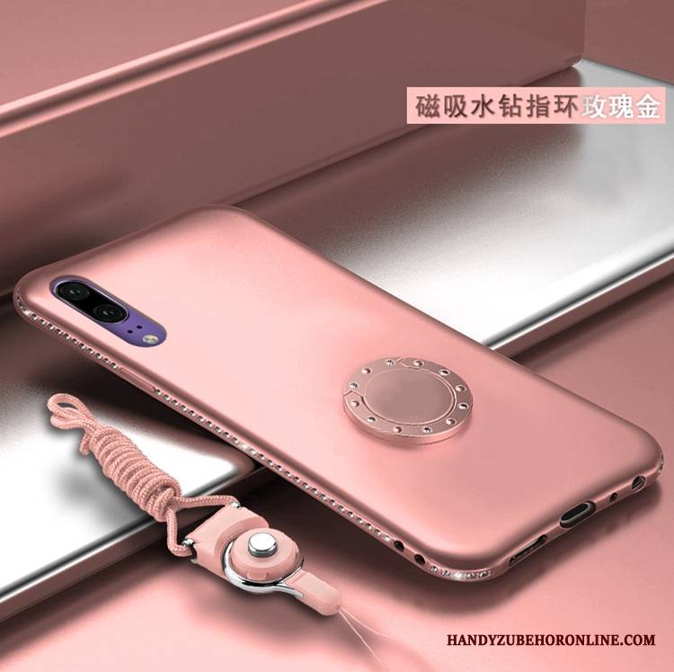 Huawei P20 Futerał Magnetyzm Etui Osobowość Kreatywne Rhinestone Etui Na Telefon Tendencja