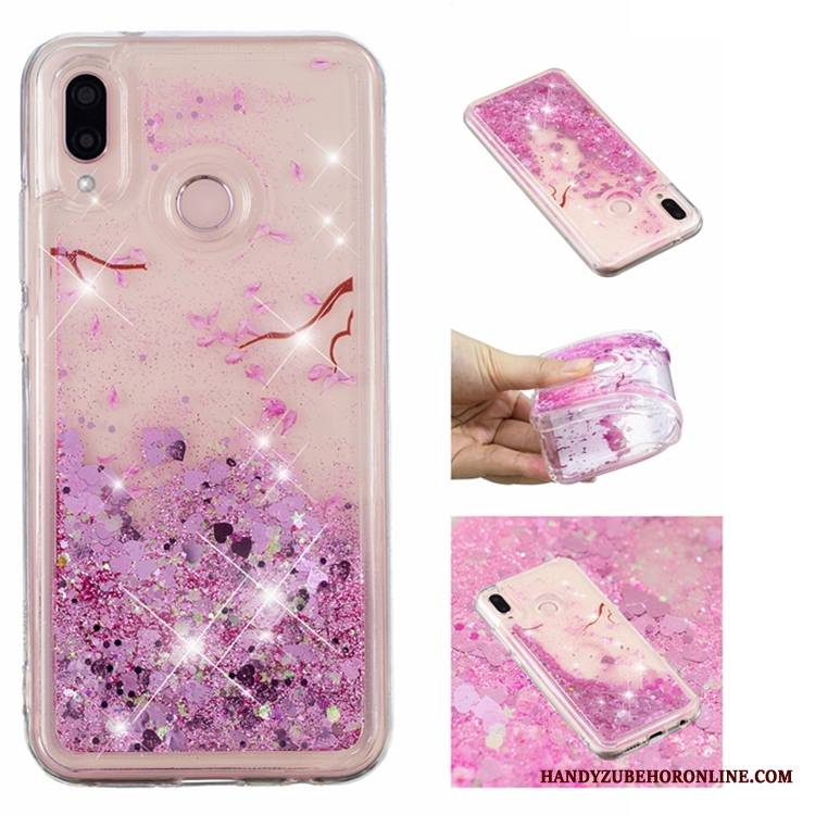 Huawei P20 Lite Anti-fall Niebieski Rhinestone Nowy Etui Futerał Gwiazdy