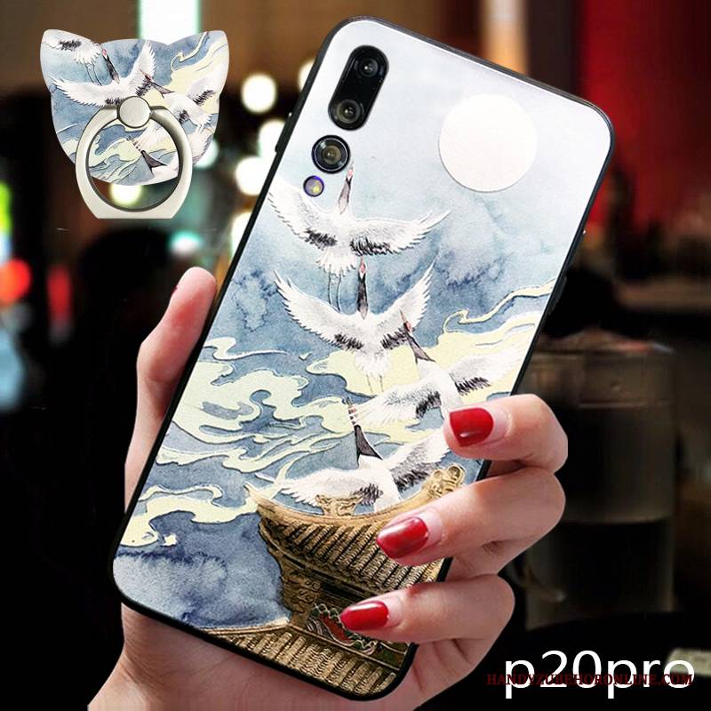 Huawei P20 Pro Futerał Jasny Smok Wysoki Koniec Etui All Inclusive Miękki Tendencja