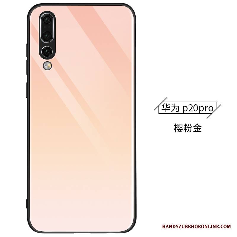 Huawei P20 Pro Futerał Osobowość Szkło Czerwony Netto Kreatywne Silikonowe Etui Na Telefon Tendencja