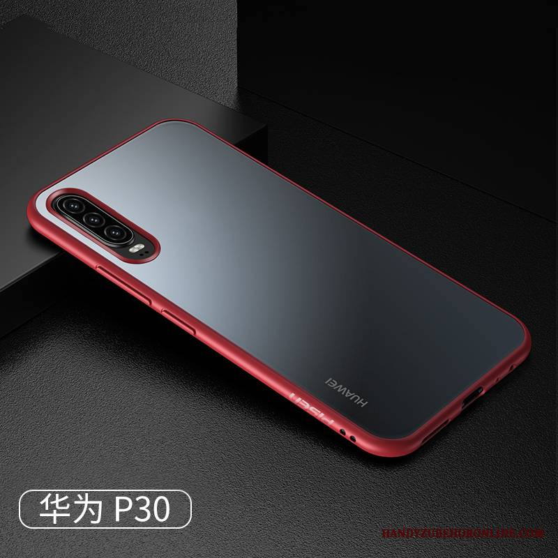 Huawei P30 Futerał All Inclusive Anti-fall Moda Silikonowe Proste Nubuku Wzór