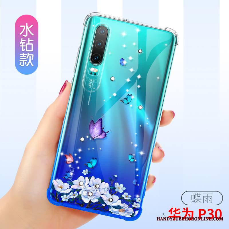 Huawei P30 Futerał Anti-fall Balon All Inclusive Etui Przezroczysty Ochraniacz Silikonowe