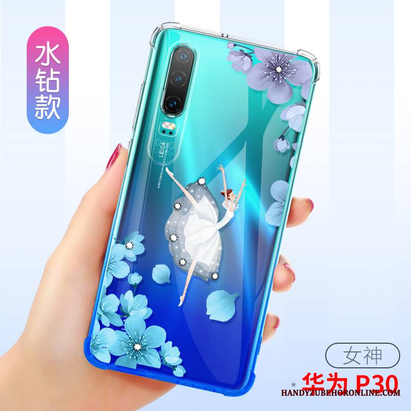 Huawei P30 Futerał Anti-fall Balon All Inclusive Etui Przezroczysty Ochraniacz Silikonowe