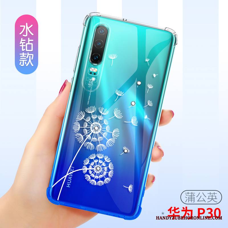 Huawei P30 Futerał Anti-fall Balon All Inclusive Etui Przezroczysty Ochraniacz Silikonowe