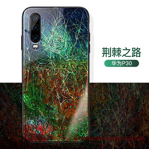 Huawei P30 Futerał Zakochani Lustro Cienkie Ochraniacz Tendencja All Inclusive Obraz Olejny