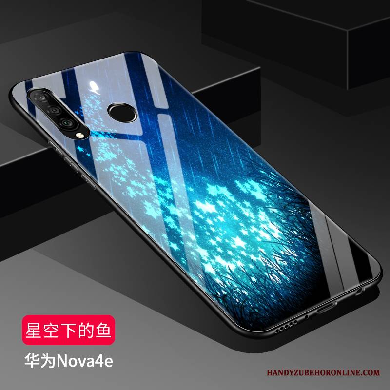 Huawei P30 Lite Futerał Szkło Silikonowe All Inclusive Miękki Ochraniacz Etui Na Telefon Czarny