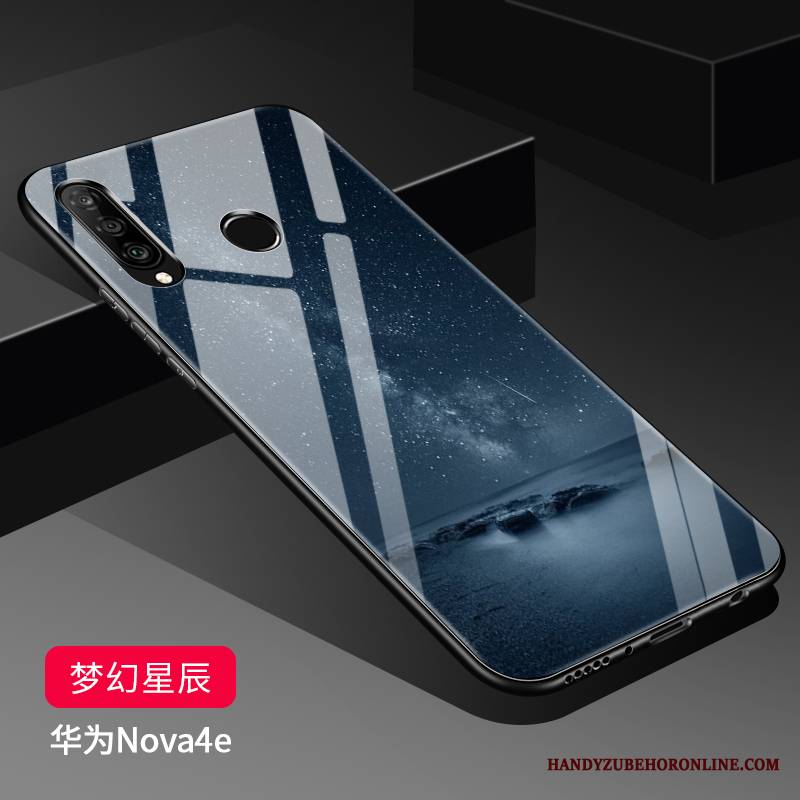 Huawei P30 Lite Futerał Szkło Silikonowe All Inclusive Miękki Ochraniacz Etui Na Telefon Czarny