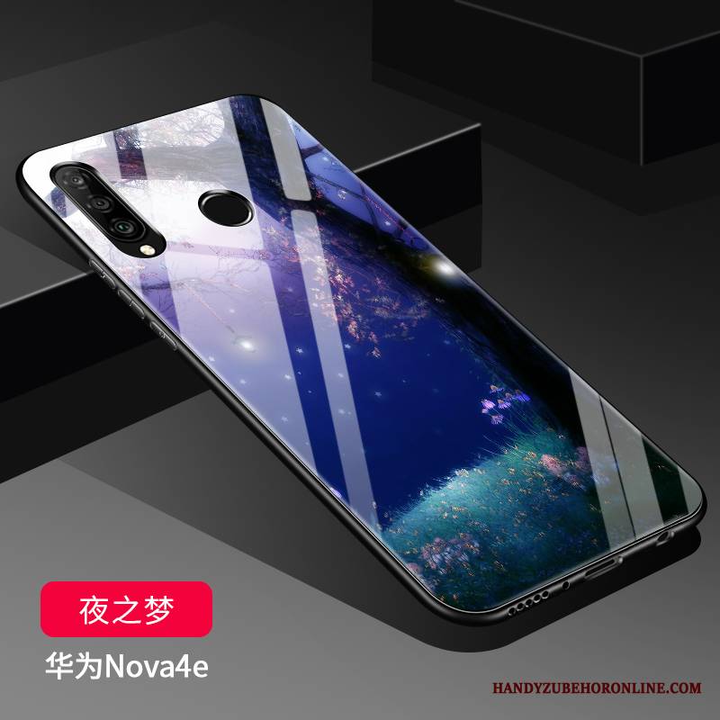 Huawei P30 Lite Futerał Szkło Silikonowe All Inclusive Miękki Ochraniacz Etui Na Telefon Czarny