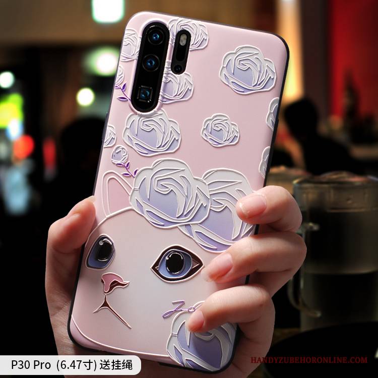 Huawei P30 Pro Futerał Miękki Silikonowe Nubuku Etui Na Telefon Cienkie Kreskówka Modna Marka