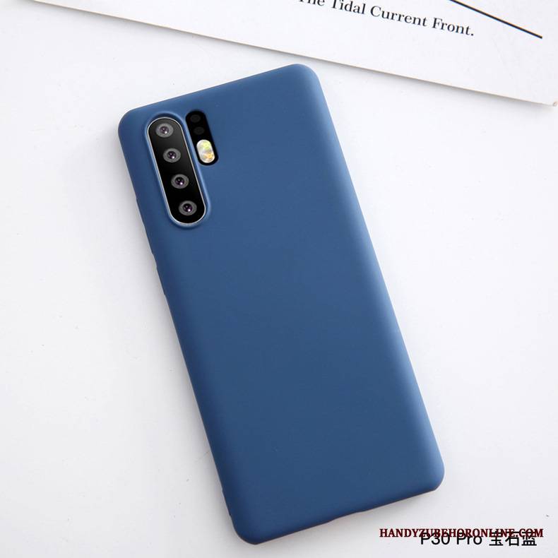 Huawei P30 Pro Skórzany Futerał Ochraniacz Anti-fall Etui Cienkie Czerwony Miękki