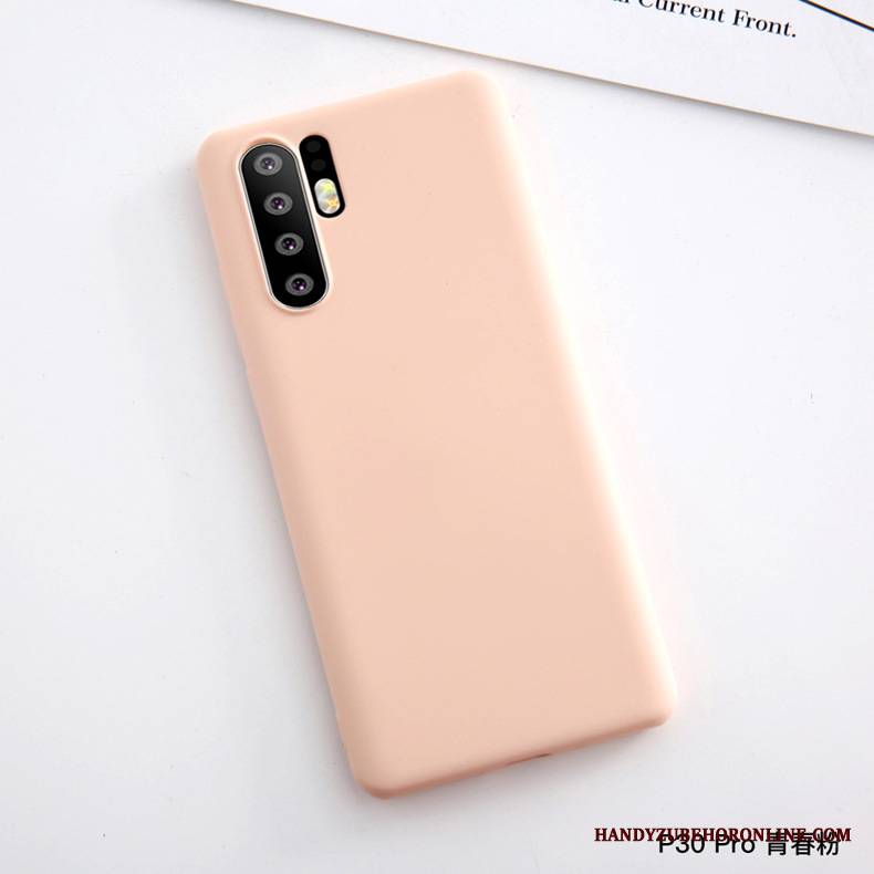 Huawei P30 Pro Skórzany Futerał Ochraniacz Anti-fall Etui Cienkie Czerwony Miękki